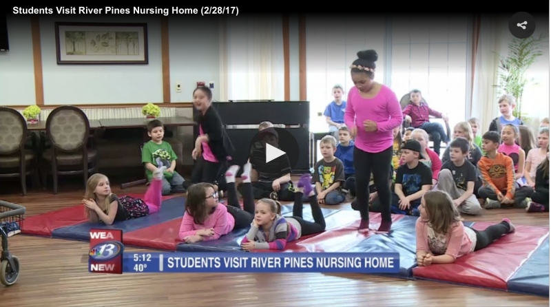 Longfellow elementary students teach River Pines residents to dance